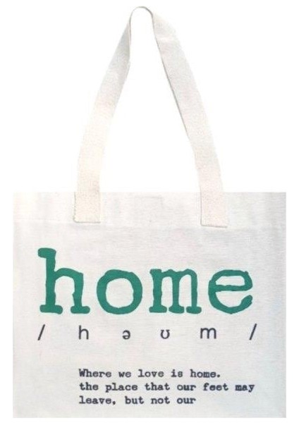 Maxi Cotton Tote Bag Home WK03