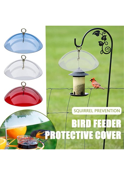 2pcs Anti-Squirrel Kuş Besleyicileri Koruyucu Kapak, Kubbe Koruyucu Kubbe, Asma Kuş Besleyicileri Için Yağmur Koruyucu Kapak, B (Yurt Dışından) indirimleri