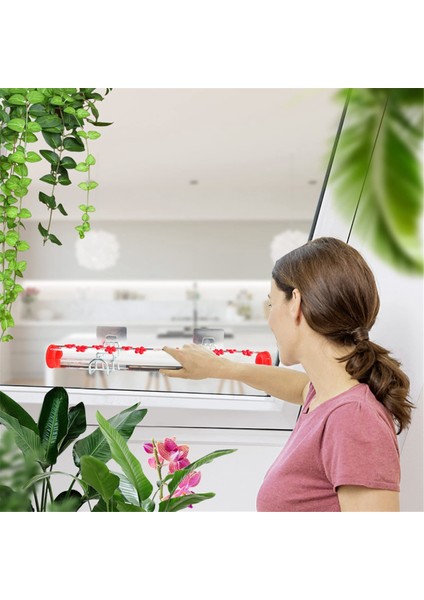 Kuş Besleyici Penceresi Kuş Besleyici 2 Çelik Stand, Besleme Portları, Açık Kuş Besleyici Doldurması Kolay, 50CM (Yurt Dışından) indirimleri