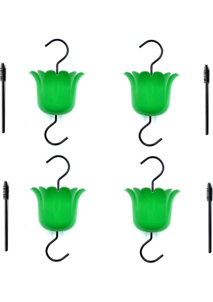 4 Pack Büyük Kapasiteli Su Besleyicisi Asma Hank ve Temizleme Fırçası (Yeşil) (Yurt Dışından) indirimleri
