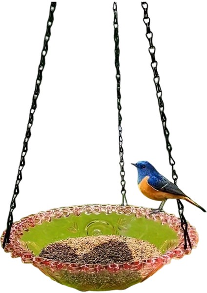 Patlama Süspansiyon Metal Kuş Besleyici Açık Besleyici Pet Kuş Besleyici Kuş Besleyici Pembe (Yurt Dışından)