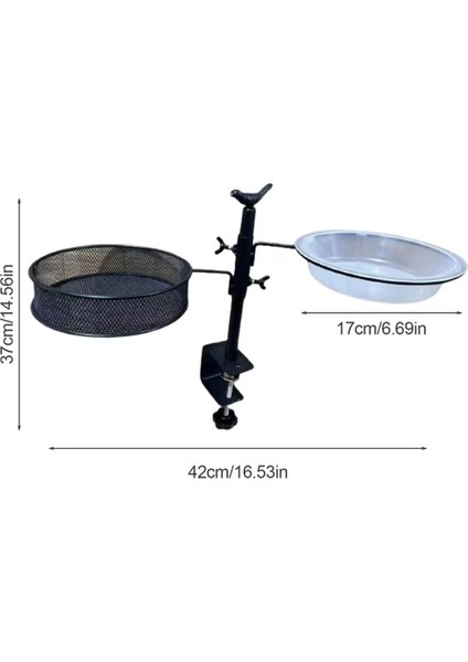 Korkuluk Kelepçesi Kuş Besleyici Ayarlanabilir Yükseklik Desten Kuş Besleyicileri Kelepçe Kuş Besleme Istasyonu Pot Standı 360 Degree (Yurt Dışından) indirimleri