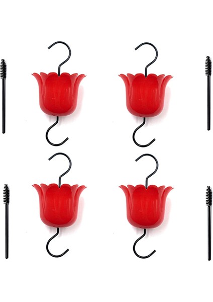 4 Pack Büyük Kapasiteli Su Besleyicisi Asma Hank ve Temizleme Fırçası (Kırmızı) (Yurt Dışından) fiyatları