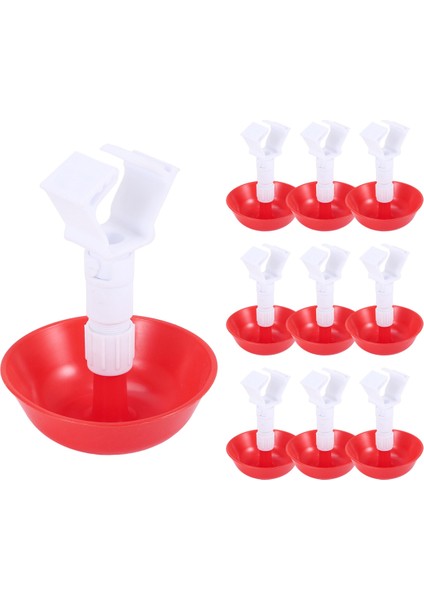 10PCS Kümes Hayvanları Tavuk Içen Asılı Bardaklar Civciv Otomatik Sucular Çiftlik Aksesuarları Için Çeşme Içiyor (Yurt Dışından)