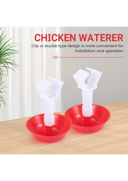 10PCS Kümes Hayvanları Tavuk Içen Asılı Bardaklar Civciv Otomatik Sucular Çiftlik Aksesuarları Için Çeşme Içiyor (Yurt Dışından) fırsatları
