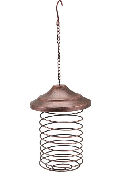 Demir Kuş Besleyici Dış Mekan Asma Besleme Taşınabilir Yabani Kuşlar Yağ Top Tutucu Yem Parkı Bahçe Pet Kuş Tedarik (Yurt Dışından)