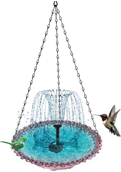 Güneş Çeşmesi ile Asılı Kuş Banyosu Güneş Kuş Banyosu Çeşmeleri Dış Mor Için Kuş Banyoları Asılı (Yurt Dışından) indirimleri