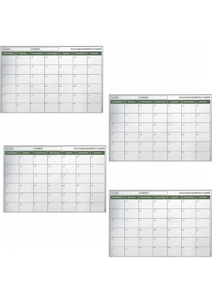 Manyetik Yapışkanlı Bir Aylık Program Planlayıcı Takvim 85x56 cm (4887) indirimleri