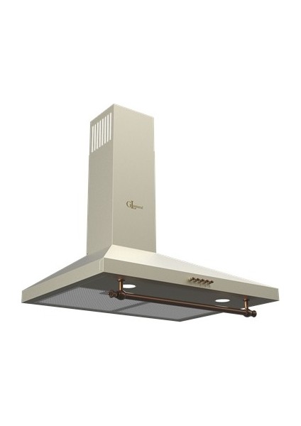 Gld 022RK Rustıc 60 cm Krem Rustik Davlumbaz fırsatları