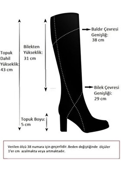 Taba Kadın Çizme Deri Yüksek Topuklu 40 Numara A654252709 indirimleri