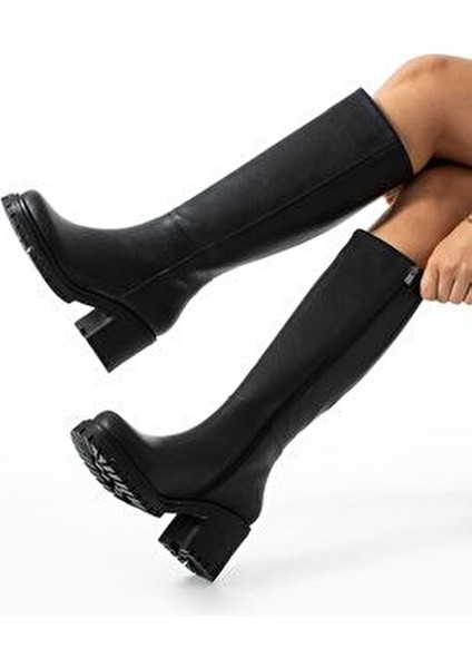 Kadın Cilt Çizme 5-9 cm Topuk