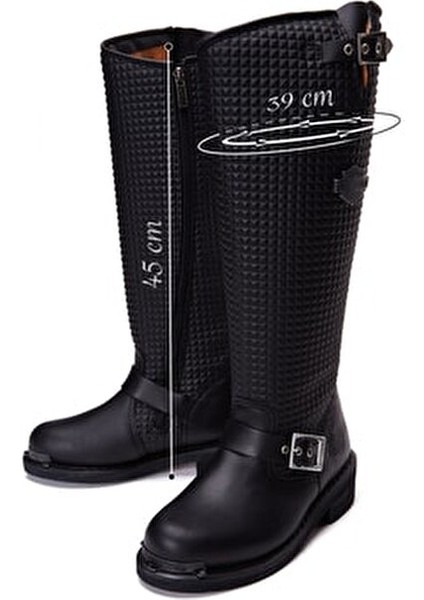 LACONIA/HI/646 Kadın Çizme Deri Malzeme 40 Numara