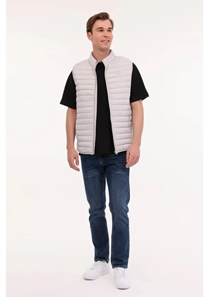 Star Vest Erkek Yelek - Gri