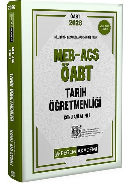 Pegem 2026 Öabt Meb-Ags Tarih Öğretmenliği Konu Anlatımı Pegem Akademi Yayınları