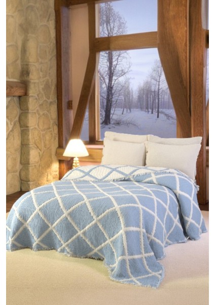 Lüks Multi Muslin %100 Pamuk Çift Kişillik Yatak Örtüsü 230X250 cm Battal Boy 2 Yastıklı