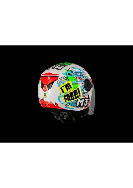 Kask mt Çocuk Lıte Dino A0 Beyaz modelleri