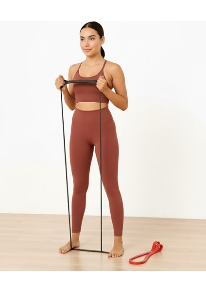 2 Li Resistance Powerband Güç Bandı Seti Direnç Lastiği Squat Aerobik 13 mm + 21 mm Kırmızı-Siyah fiyatları