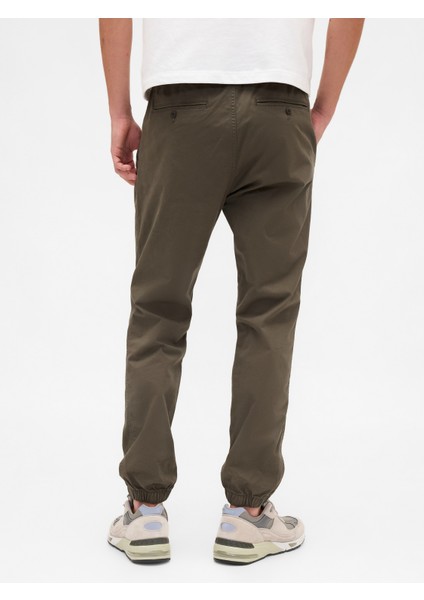 Erkek Haki GapFlex Slim Jogger Pantolon