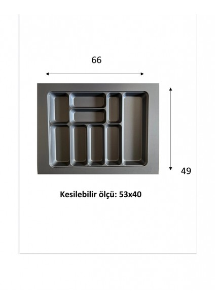 66x49 Eco Lüks Modüler Kaşıklık -20356