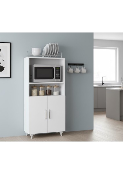 2 Kapaklı Mini Fırın ve Mikrodalga Dolabı