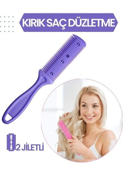 2 Jiletli Kırık Saç Düzeltme İnceltme Tarağı fiyatları