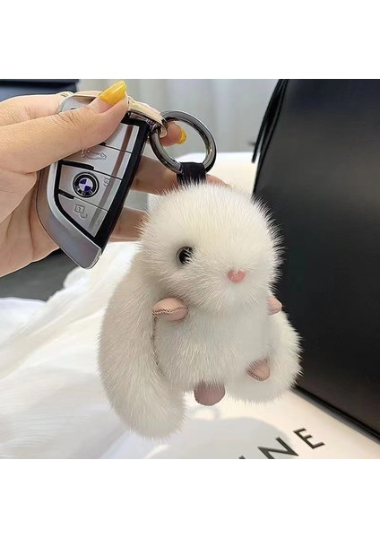 Vizon Kürkü Tavşan Anahtarlık Çanta Kolye (Yurt Dışından) fırsatları