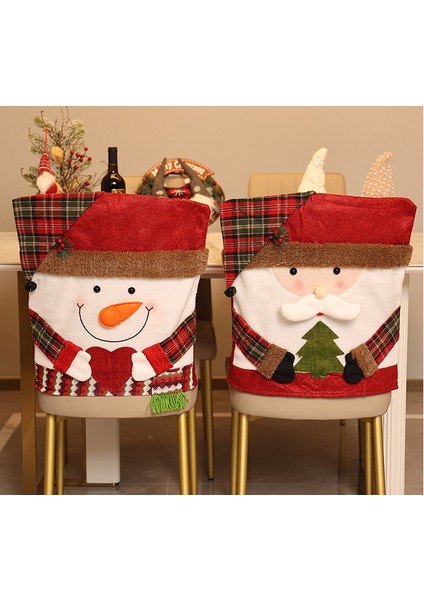 Yeni Noel Dekorasyon Sandalye Arka Kapağı (Yurt Dışından) indirimleri