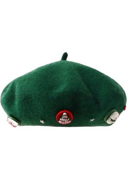 Noel Sonbahar Kış Tatlı Yün Beret (Yurt Dışından)