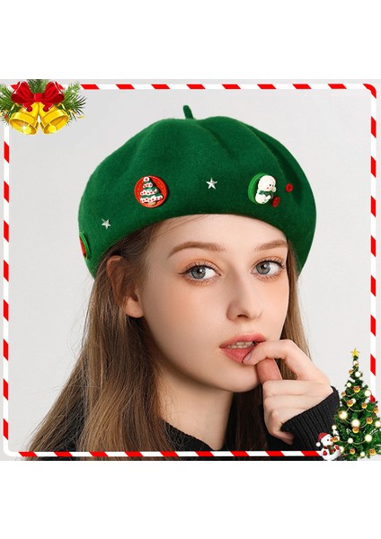 Noel Sonbahar Kış Tatlı Yün Beret (Yurt Dışından) fiyatları