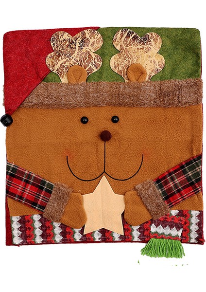 Yeni Noel Dekorasyon Sandalye Arka Kapağı (Yurt Dışından)