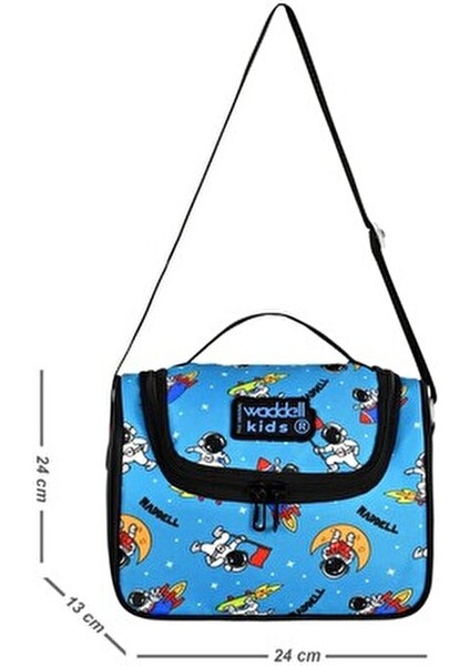 Astronot Desenli Termal Beslenme Çantası 23x23x13 cm Kapasiteli Çocuklar İçin indirimleri