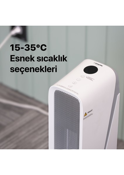 Akıllı Fanlı Isıtıcı İç Mekan Wi-Fi Isıtma Cihazı Ultra Sessiz Ptc Seramik Space Heater (2000W) X7440 indirimleri