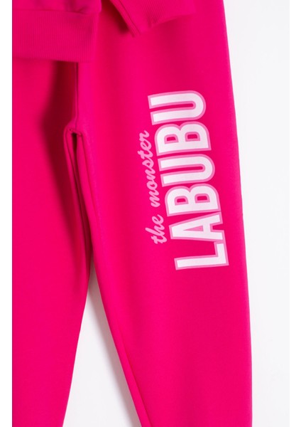 Fuşya Karakter Baskılı Bisiklet Yaka Kız Eşofman Takımı 23280 fırsatları