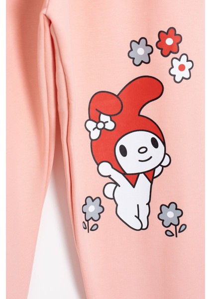 Somon Kız Çocuk Kiraz Karakter Baskılı Bisiklet Yaka Eşofman Takımı 23272 fırsatları