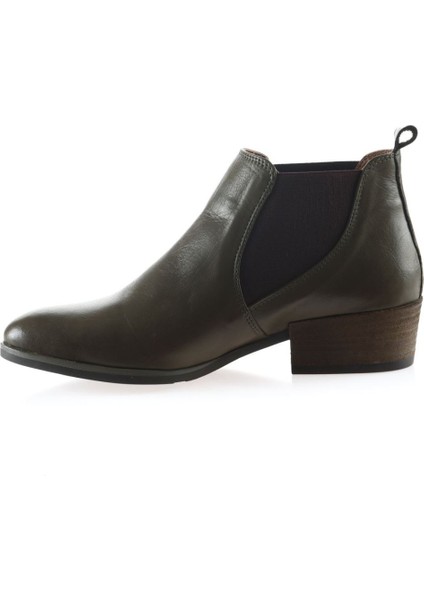 Haki Deri Kadın Topuklu Bot 01WP1303 01WP1303 modelleri