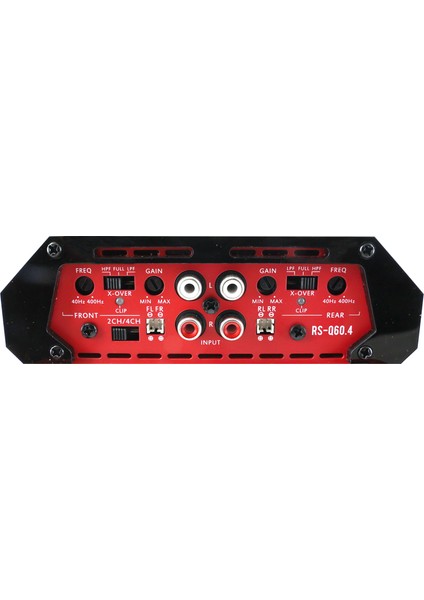 RS-Q60.4 4 Kanal Amplifikatör Kırmızı modelleri
