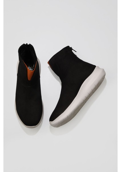 Siyah Turuncu Nubuk Kadın Spor Bot 01WR8500 01WR8500