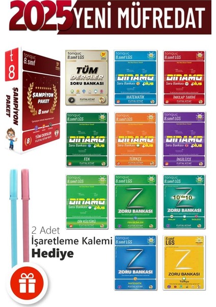 8. Sınıf Şampiyon Paket + Hediyeli