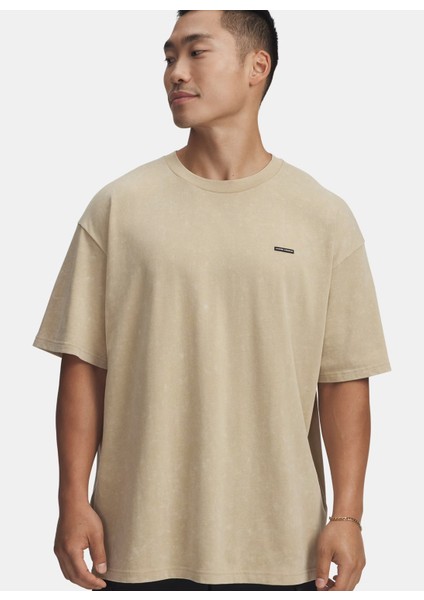 1389147-234-UA M Hw Os Logo Wash Ss Kahve Bisiklet Yaka Normal Düz Erkek T-Shirt