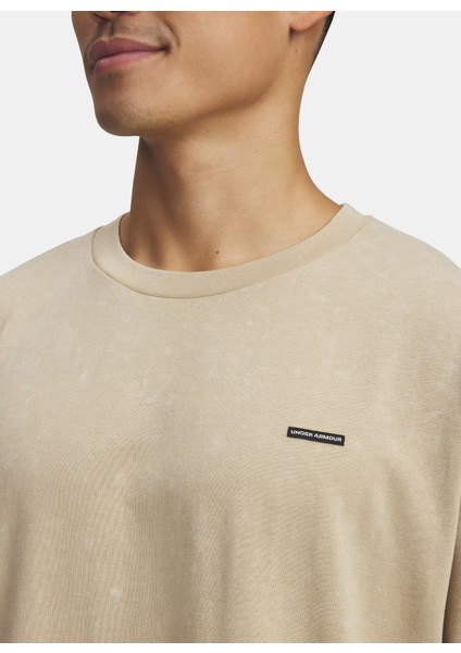 1389147-234-UA M Hw Os Logo Wash Ss Kahve Bisiklet Yaka Normal Düz Erkek T-Shirt modelleri