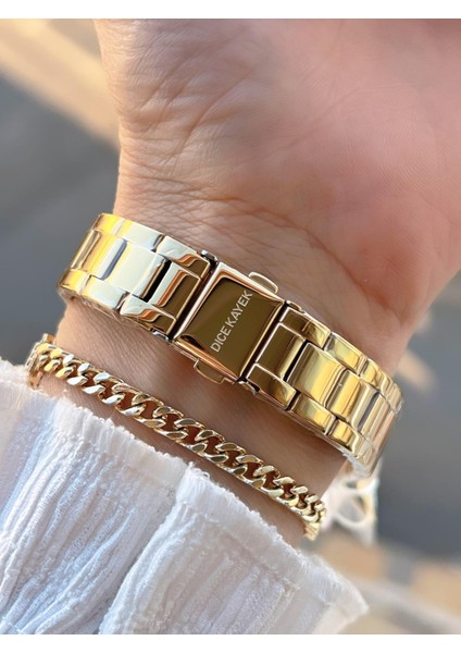 2 Yıl Garantili Çelik Kasa ve Kordon 5 Atm Suya Dayanıklı Kadın Kol Saati+Bileklik AA.003 modelleri