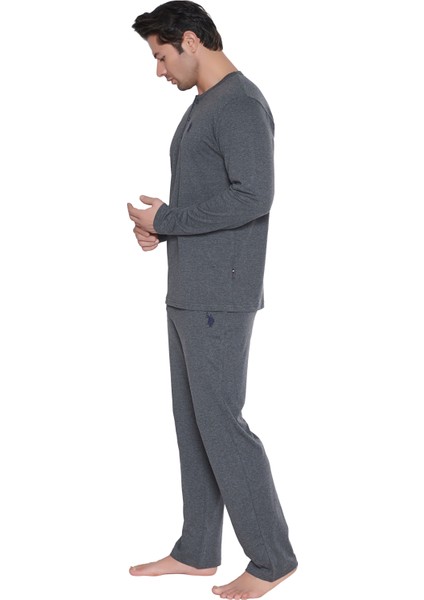 Erkek Antrasit Melanj Pijama Takım fiyatları