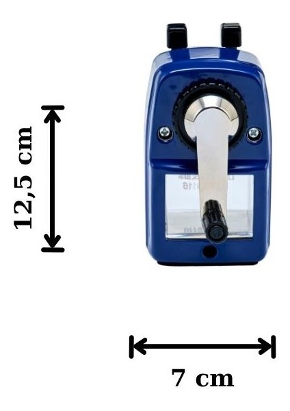 Masa Tipi Metal Kollu Büyük Lacivert Kalemtraş 6732