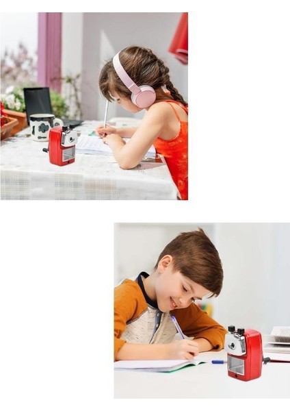 Masa Tipi Metal Kollu Büyük Lacivert Kalemtraş 6732