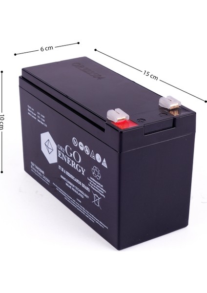 OR2GO Energy 12V 7Ah Jel Akü OV Serisi Uzun Ömürlü fiyatları