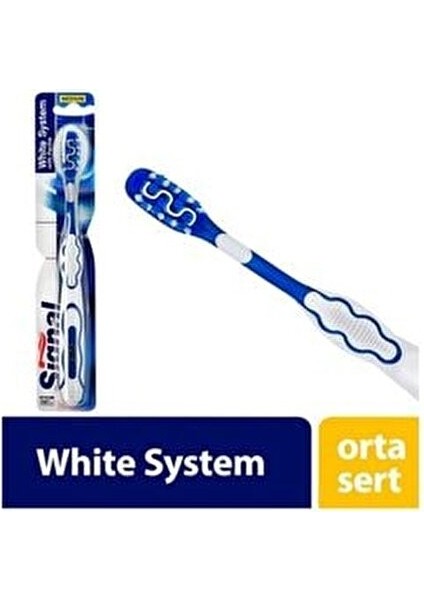 White System Diş Fırçası Orta Sertlikte Kıllar ve Ergonomik Tasarım 1 Adet fırsatları