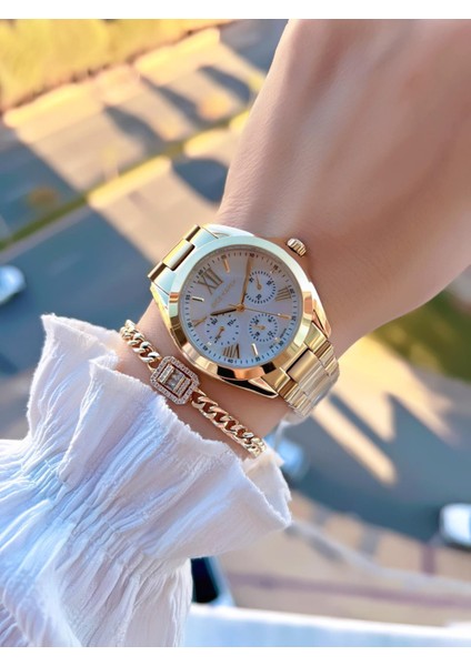 2 Yıl Garantili Çelik Kasa ve Kordon 5 Atm Suya Dayanıklı Kadın Kol Saati+Bileklik AV.001 fiyatları