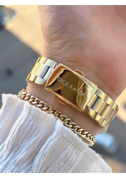 2 Yıl Garantili Çelik Kasa ve Kordon 5 Atm Suya Dayanıklı Kadın Kol Saati+Bileklik AV.001 modelleri