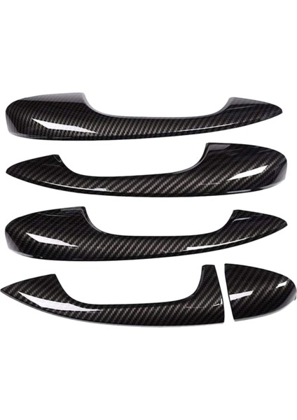 Karbon Fiber Kapı Kolu Kapağı Döşeme Mercedes Benz B Sınıfı W247 2019 2020 A Sınıfı A180 A200 A250 W177 V177 (Yurt Dışından)