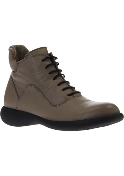 Gri Açık Deri Kadın Düz Bot 01WR7700 01WR7700 modelleri